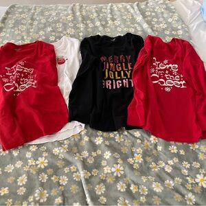 Women's Long Sleeve Tops - Red, Black, White